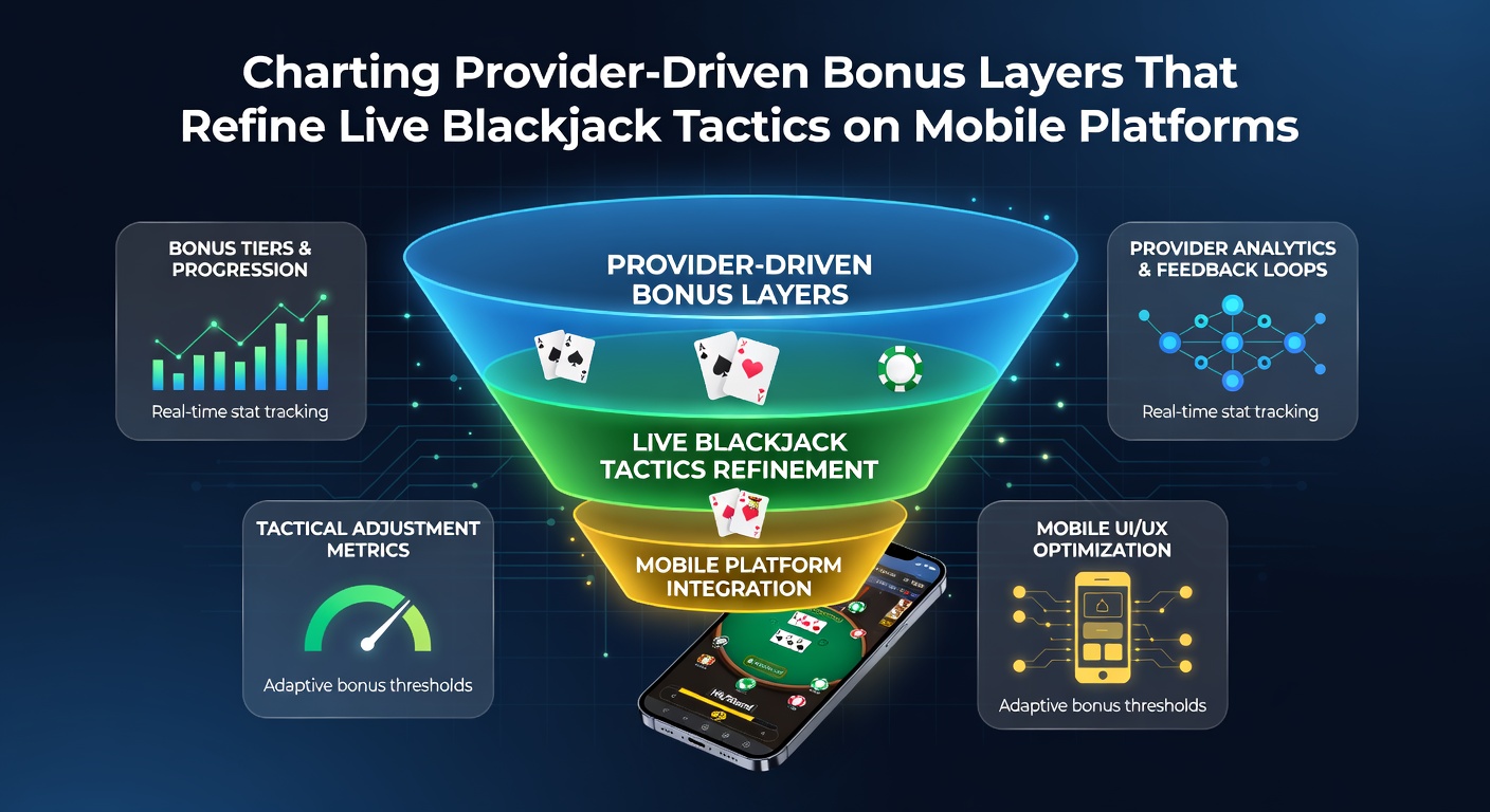 Darstellung mobiler Live-Blackjack-Schnittstelle mit aktiven Bonus-Layern