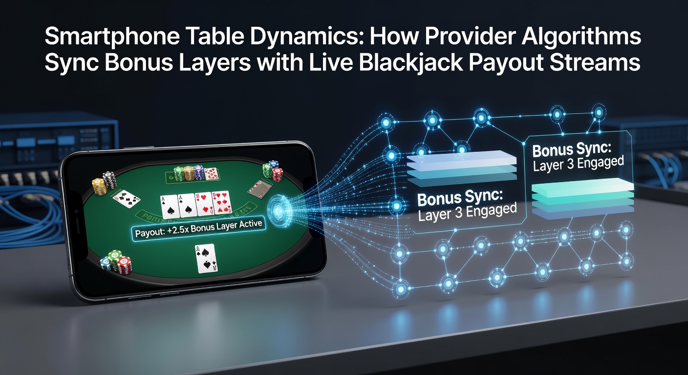 Smartphone zeigt Live-Blackjack-Tisch mit synchronisierten Bonus-Layern und Auszahlungsströmen