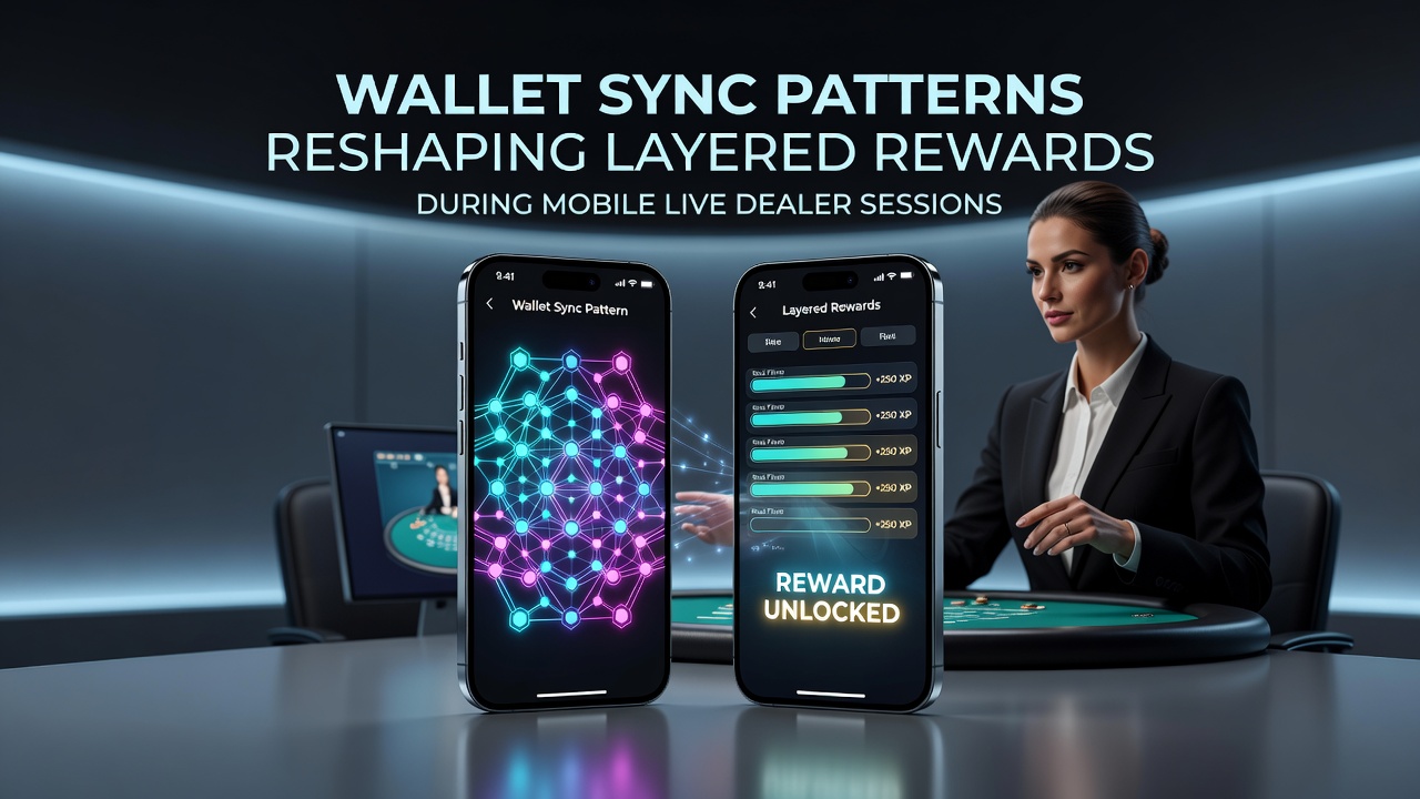 Darstellung mobiler Live-Dealer-Sessions mit integrierten Wallet-Sync und gestaffelten Belohnungen
