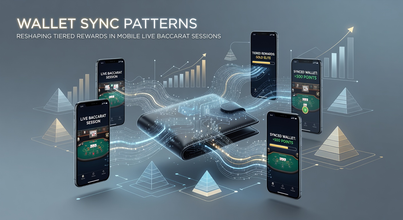 Mobile Live-Baccarat-Sitzung mit Wallet-Synchronisation auf einem Smartphone-Display