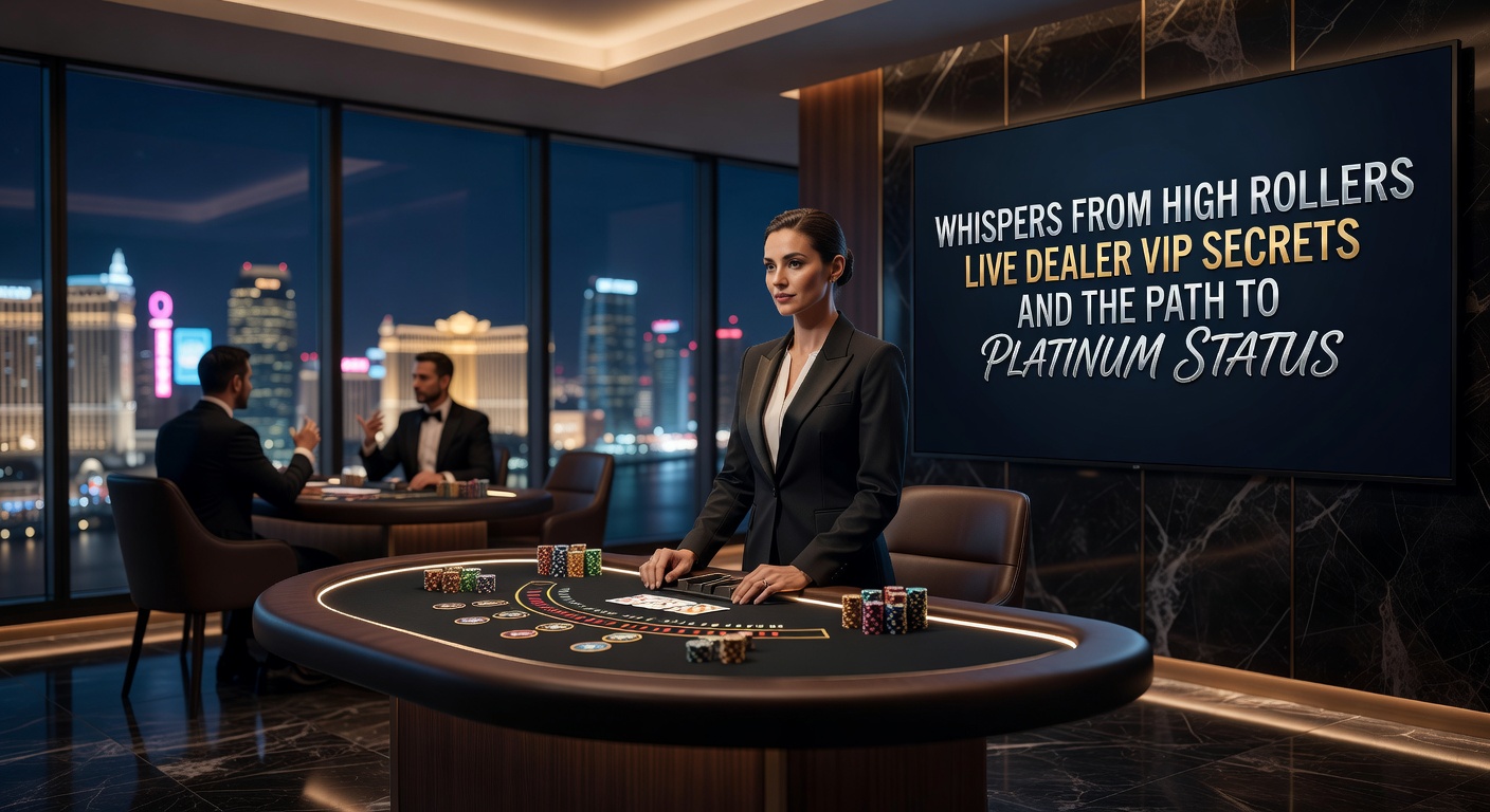 Elegantes Live-Casino-VIP-Tisch mit High Rollern und professionellem Dealer in luxuriöser Atmosphäre